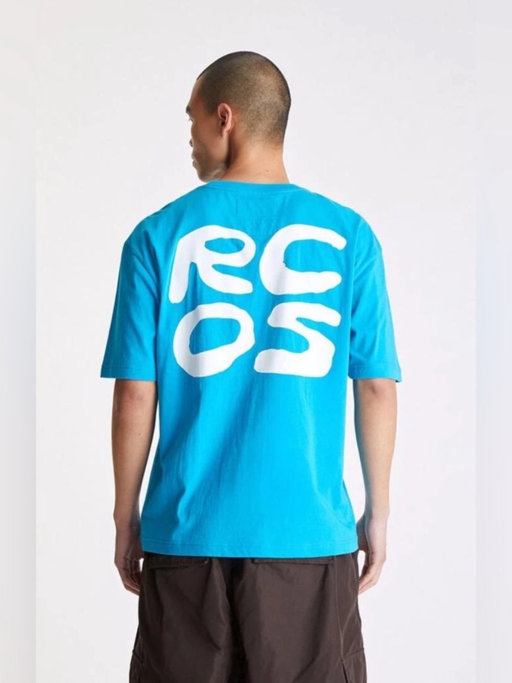RC Outdoor Supply NWT Stack Logo Graphic T-Shirt Cotton Blue Teal size M